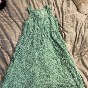 Mint maternity dress